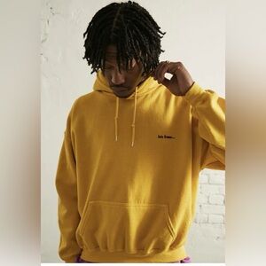 NWOT iets frans…Yellow Embroidered Unisex Hoodie 
Size small